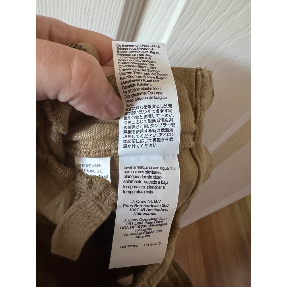 Madewell Emmett‎ Wide-Leg Crop Pants Women Size Petite 28 Tan Khaki High Rise - Picture 11 of 11